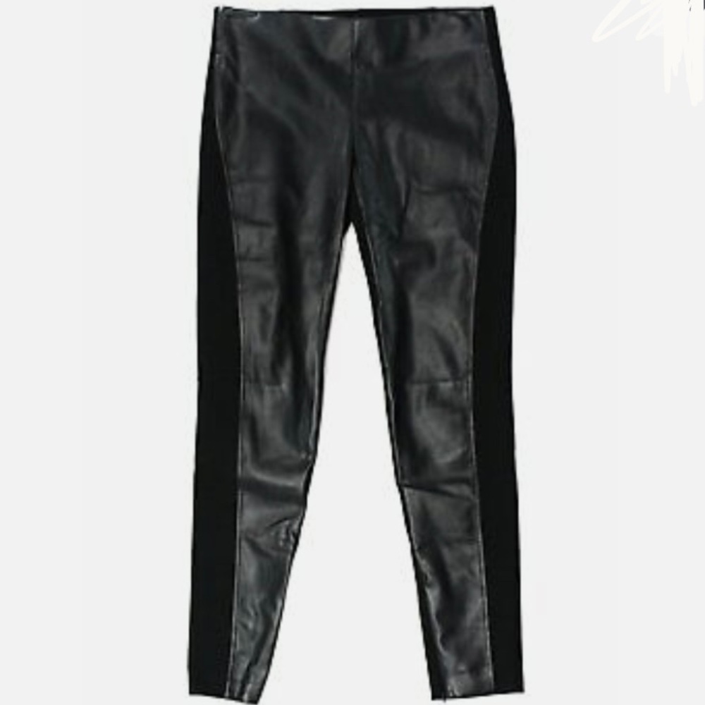 Lauren Ralph Lauren Faux Leather Leggings, Front Ponte Pleather Polo